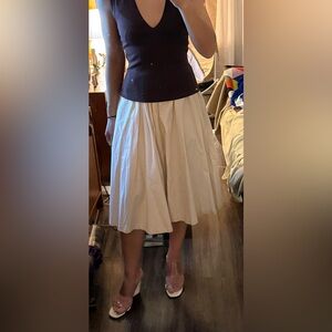 Vintage Yves Saint Laurent Rive Gauche full skirt XS/S